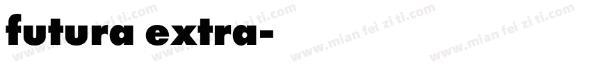 futura extra字体转换